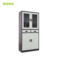 Cam Kapı Metal Dosya Dolabı