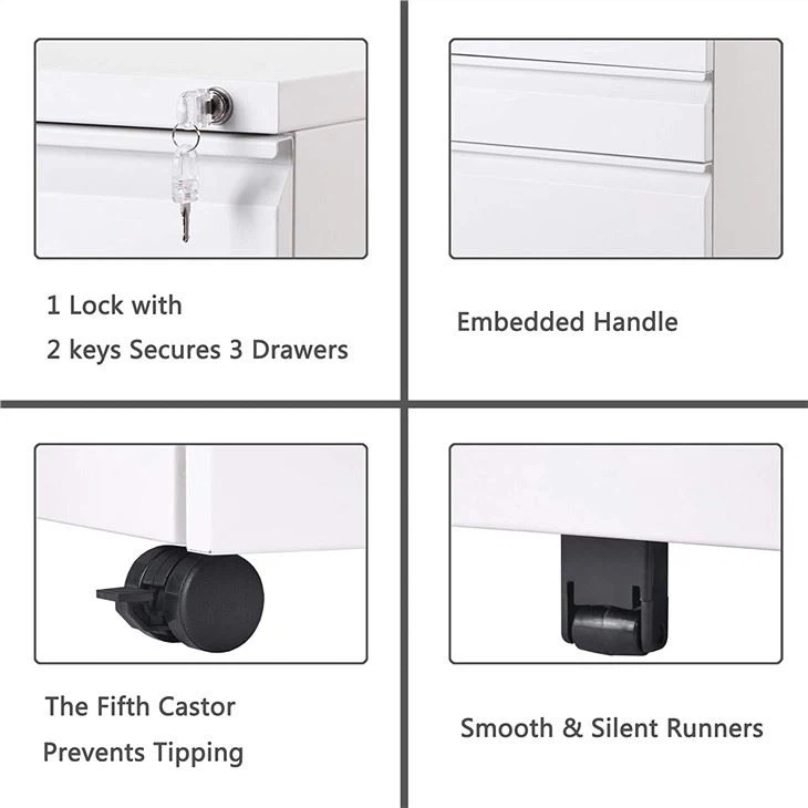 Steel File Cabinet On Wheels